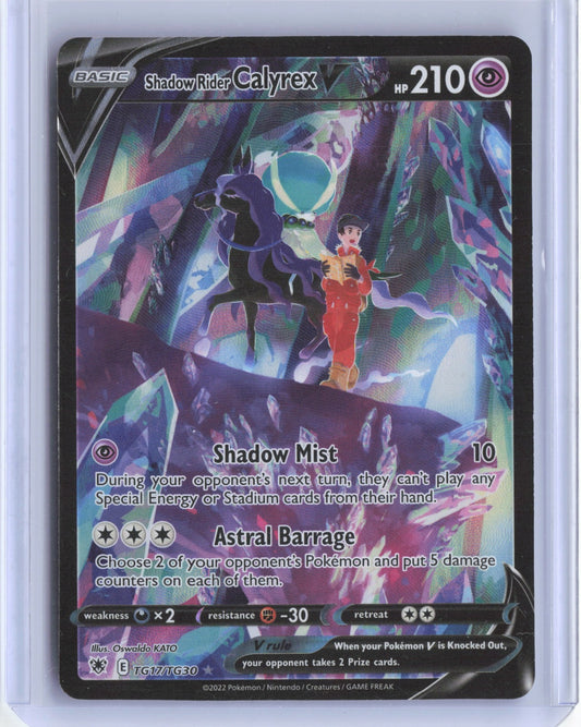 Shadow Rider Calyrex V Holo Ultra Rare SWSH10: Astral Radiance Trainer Gallery TG17/TG30