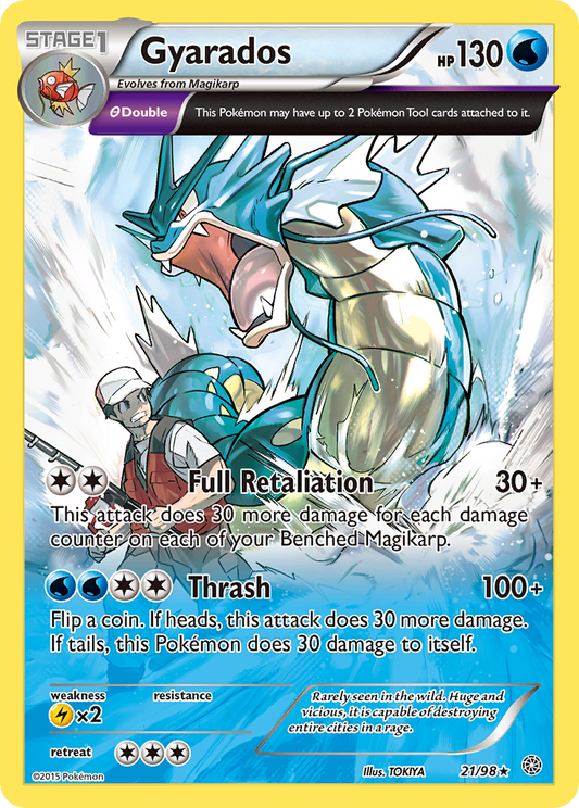 Gyarados 21/98 Rare Ancient Origins Pokemon TCG Card