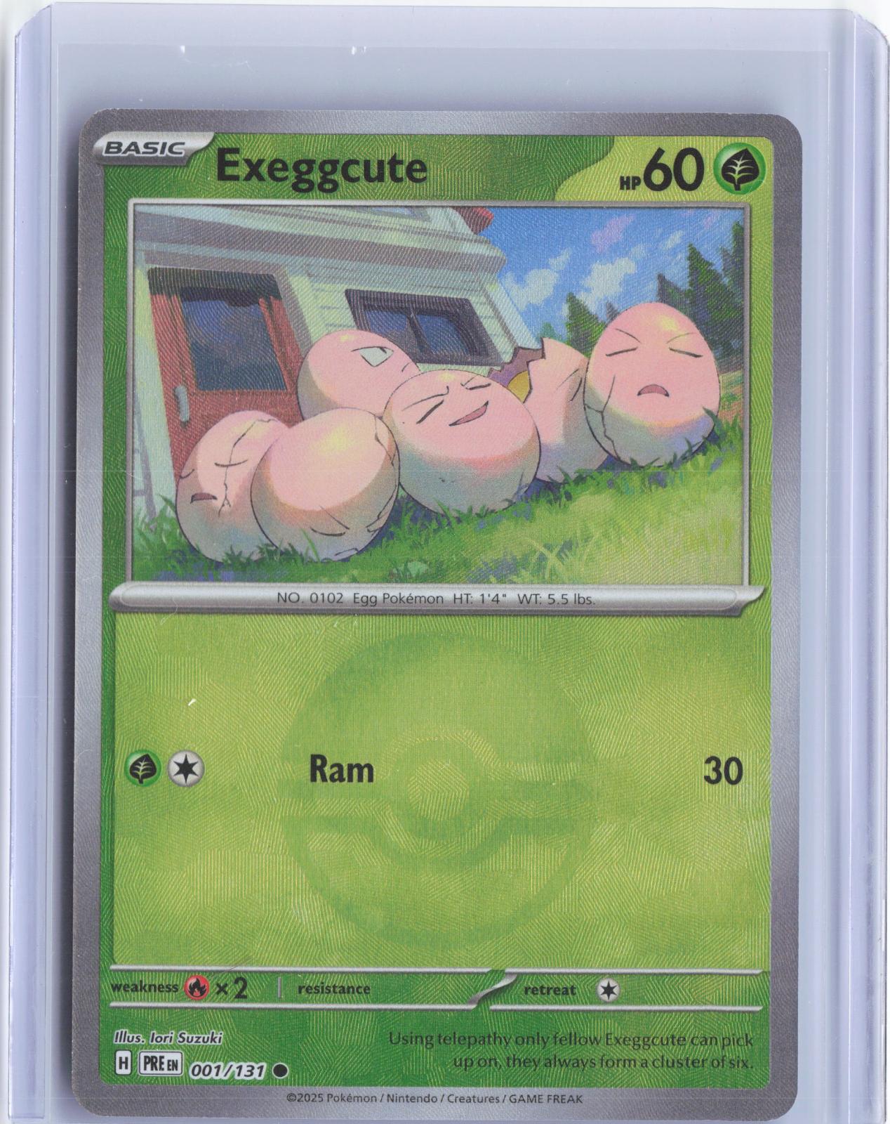Exeggcute (Poke Ball Pattern) 001/131 Holo Prismatic Evolutions Pokemon Card
