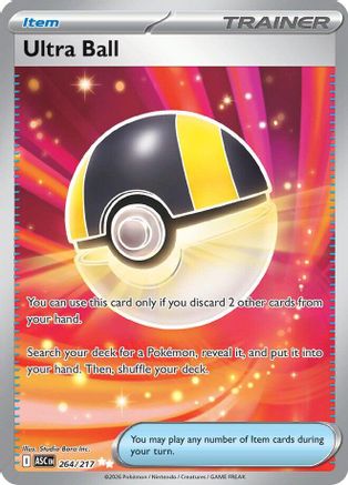 Ultra Ball 264/217 Ultra Rare Ascended Heroes Pokemon TCG Card