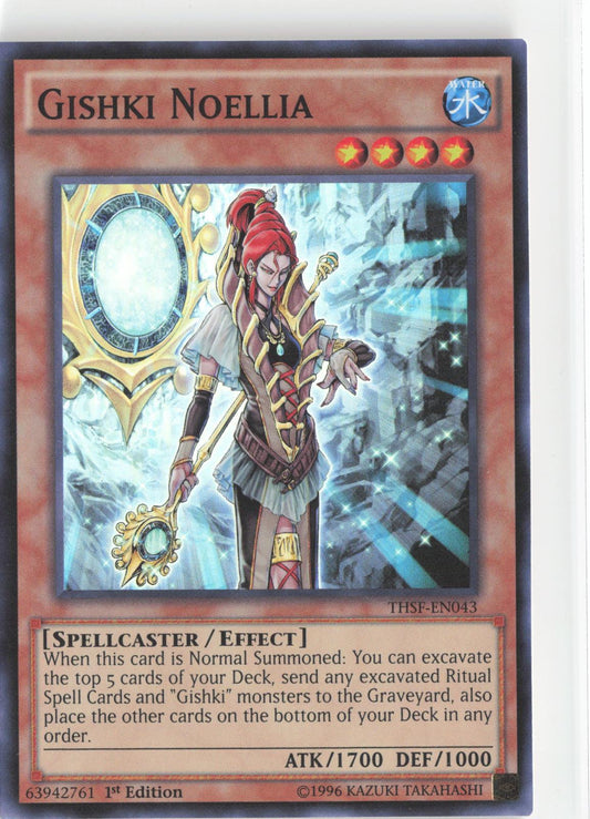 Gishki Noellia THSF-EN043 Super Rare The Secret Forces Yu-Gi-Oh 1st Edition