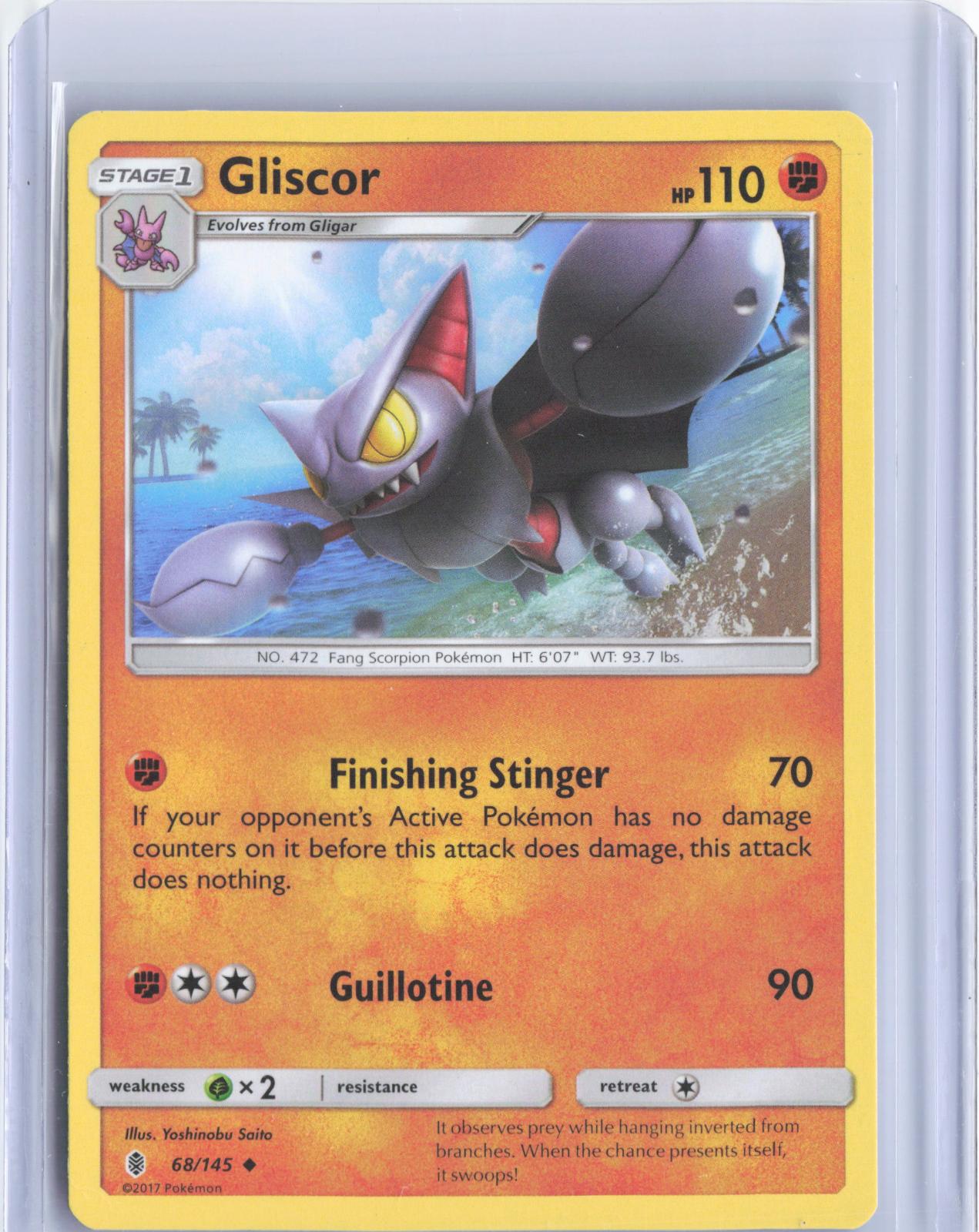 Gliscor 68/145 Uncommon Guardians Rising Pokemon TCG Card