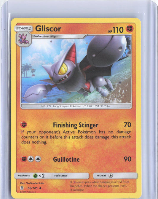 Gliscor 68/145 Uncommon Guardians Rising Pokemon TCG Card