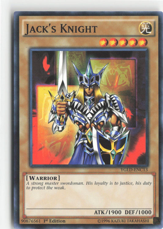 Jack's Knight (B) YGLD-ENB06 King of Games: Yugi's Legendary Decks Yu-Gi-Oh 1st Edition