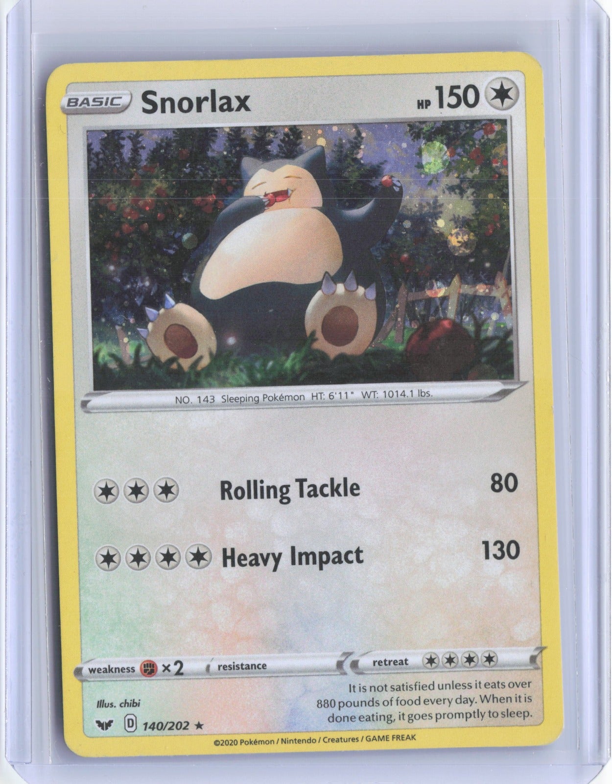Snorlax -  (Cosmos Holo) Holo Promo Blister Exclusives 140/202 