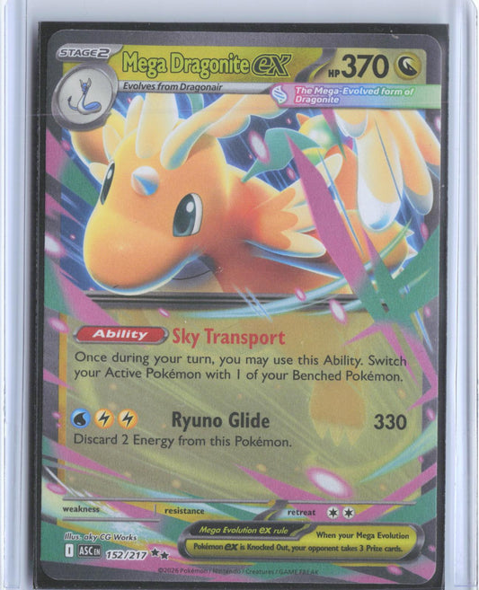 Mega Dragonite ex 152/217 Double Rare Ascended Heroes Pokemon Holo