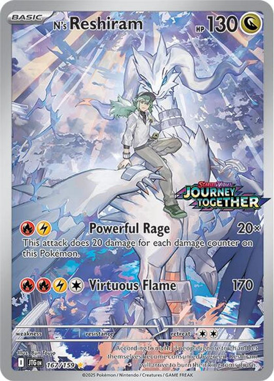N's Reshiram (Journey Together Stamped) 167/159 Holo Miscellaneous Cards & Products Pokemon