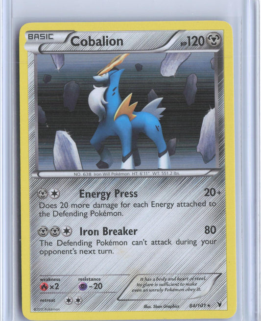 Cobalion 84/101 Holo Rare Noble Victories Pokemon