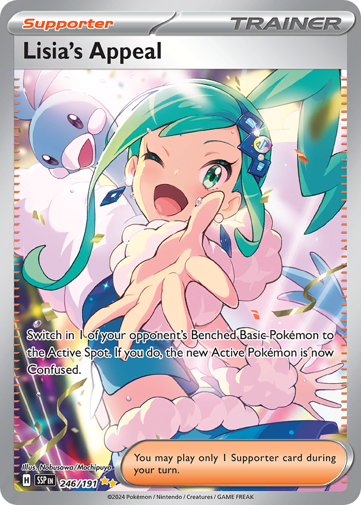 Lisia's Appeal 246/191 Special Illustration Rare Surging Sparks Pokemon TCG Card
