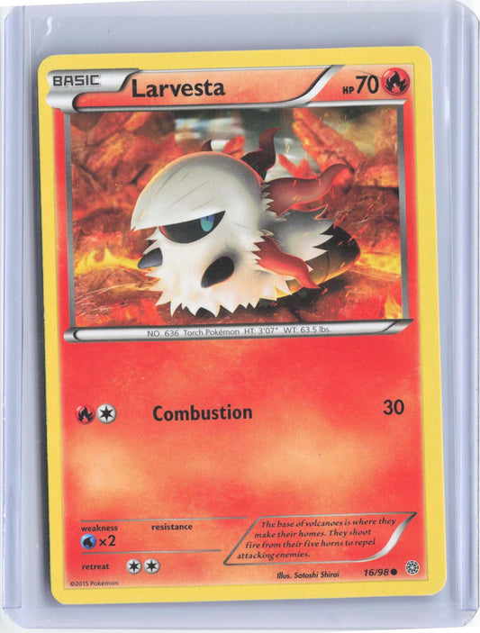 Larvesta 16/98 Common Ancient Origins Pokemon TCG Card