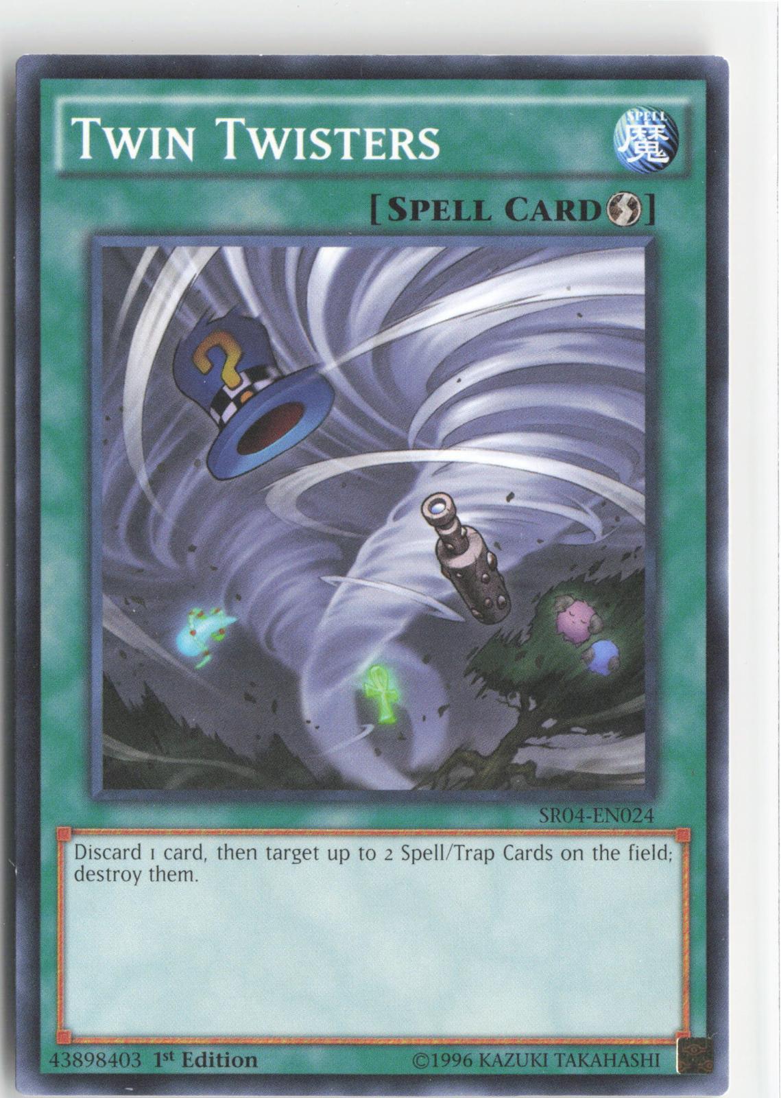 Twin Twisters SR04-EN024 Structure Deck: Dinosmasher's Fury Yu-Gi-Oh 1st Edition