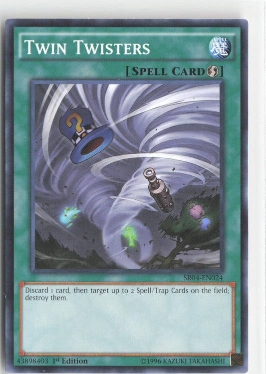 Twin Twisters SR04-EN024 Structure Deck: Dinosmasher's Fury Yu-Gi-Oh 1st Edition