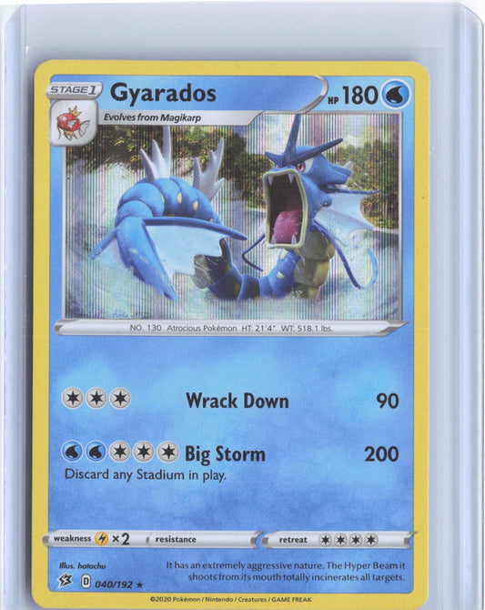 Gyarados 040/192 Holo Rare Rebel Clash Pokemon TCG Card