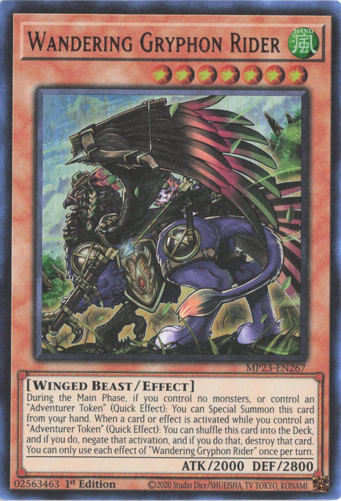 Wandering Gryphon Rider MP23-EN267 25th Anniversary Tin: Dueling Heroes Mega Pack Yu-Gi-Oh 1st Edition