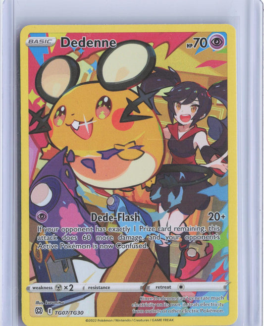Dedenne TG07/TG30 Holo Brilliant Stars Trainer Gallery Pokemon Holo TCG Card