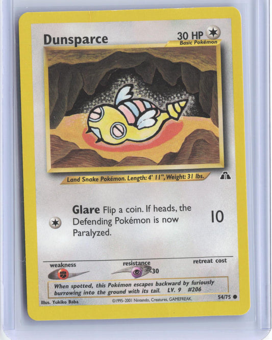 Dunsparce 54/75 Common Neo Discovery Pokemon Unlimited TCG Card