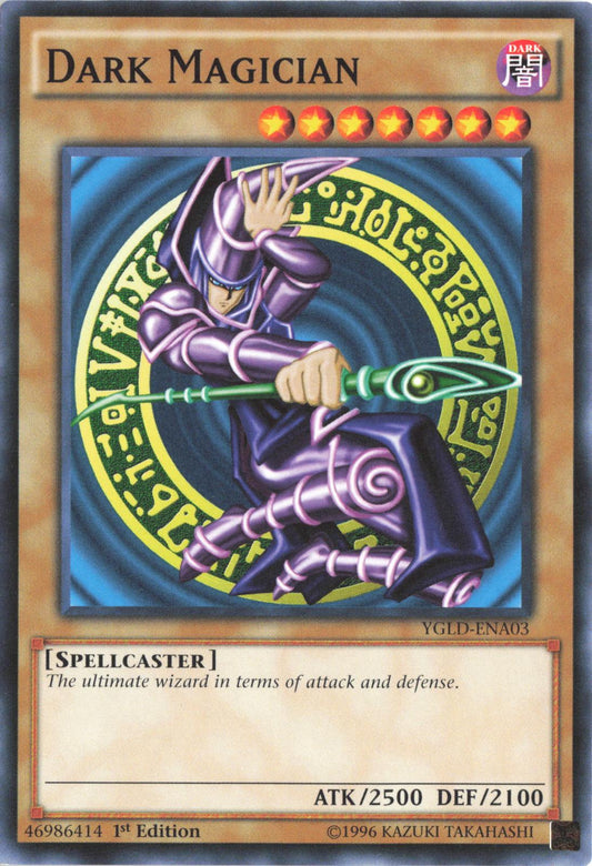 Dark Magician (A) YGLD-ENA03 King of Games: Yugi's Legendary Decks Yu-Gi-Oh 1st Edition