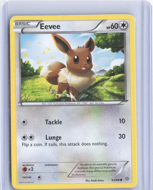 Eevee 63/98 Common Ancient Origins Pokemon TCG Card