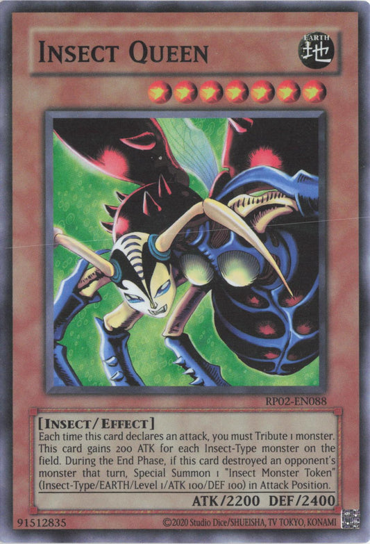 Insect Queen RP02-EN088 Super Rare Retro Pack 2 Yu-Gi-Oh Unlimited