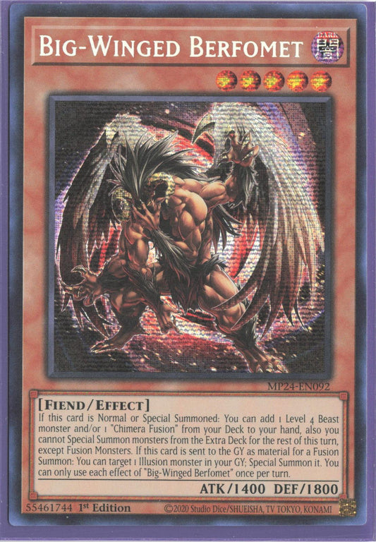 Big-Winged Berfomet MP24-EN092 25th Anniversary Tin: Dueling Mirrors Yu-Gi-Oh 1st Edition