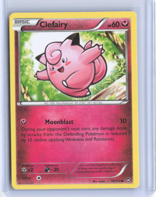 Clefairy 70/111 Common Furious Fists Pokemon TCG Card