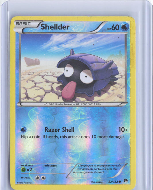 Shellder 22/122 Common BREAKpoint Pokemon Reverse Holo TCG Card