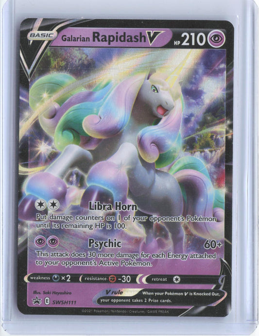 Galarian Rapidash V SWSH111 Holo Promo Prize Pack Series Cards Pokemon