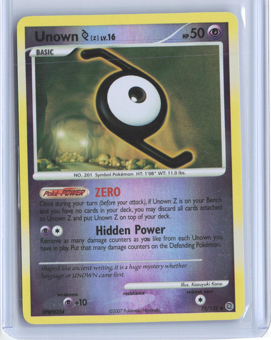 Unown [Z] 72/132 Uncommon Secret Wonders Pokemon Reverse Holo