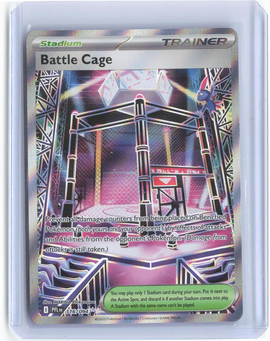 Battle Cage 116/094 Ultra Rare Phantasmal Flames Pokemon TCG Card