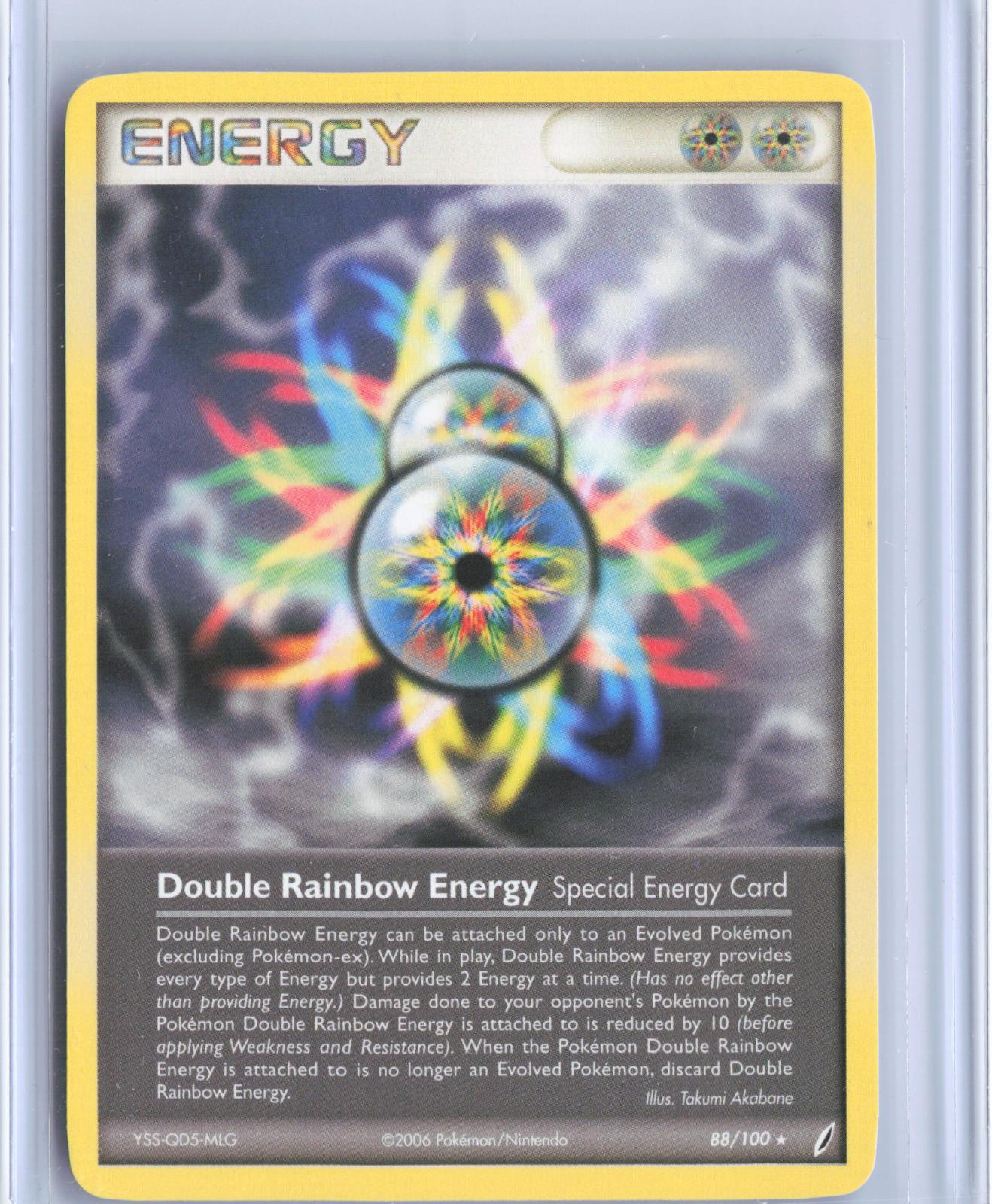 Double Rainbow Energy 88/100 Rare Crystal Guardians Pokemon TCG Card