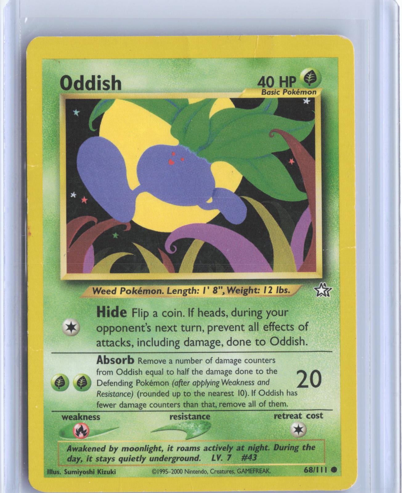 Oddish 68/111 Common Neo Genesis Pokemon Unlimited TCG Card