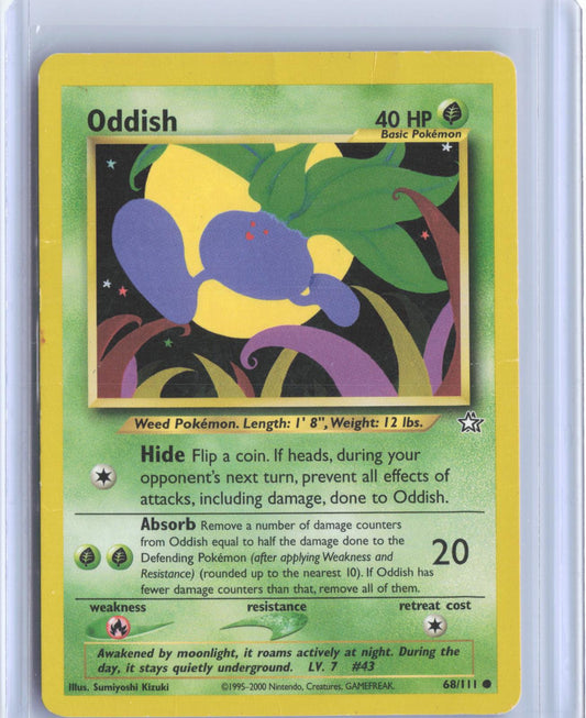 Oddish 68/111 Common Neo Genesis Pokemon Unlimited TCG Card