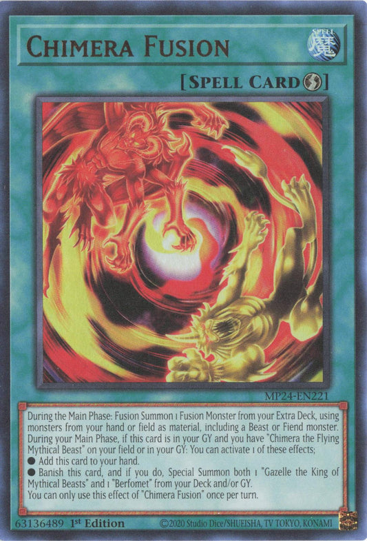 Chimera Fusion MP24-EN221 25th Anniversary Tin: Dueling Mirrors Yu-Gi-Oh 1st Edition
