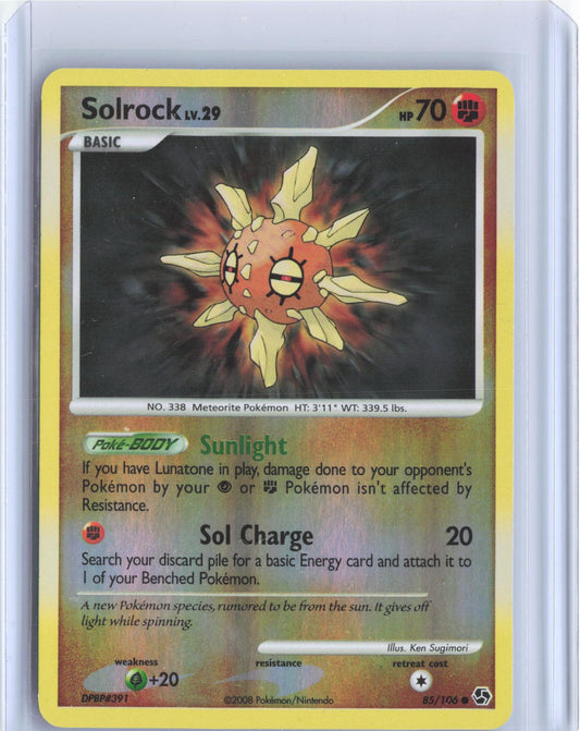 Solrock 85/106 Common Great Encounters Pokemon Reverse Holo TCG Card