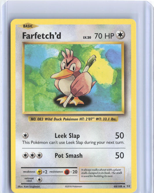 Farfetch'd 68/108 Rare Evolutions Pokemon TCG Card