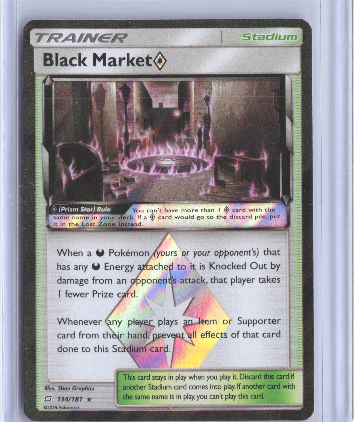 Black Market Prism Star Holo Prism Rare SM - Team Up 134/181 