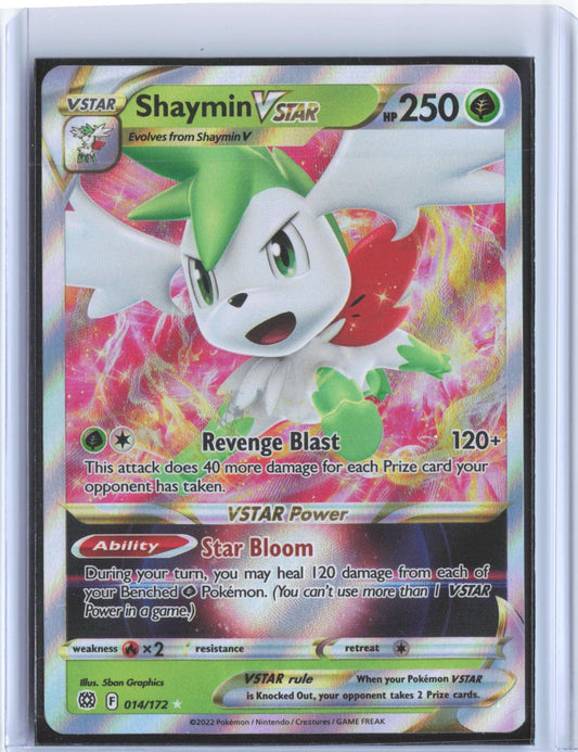 Shaymin VSTAR 014/172 Holo VSTAR Rare Brilliant Stars Pokemon