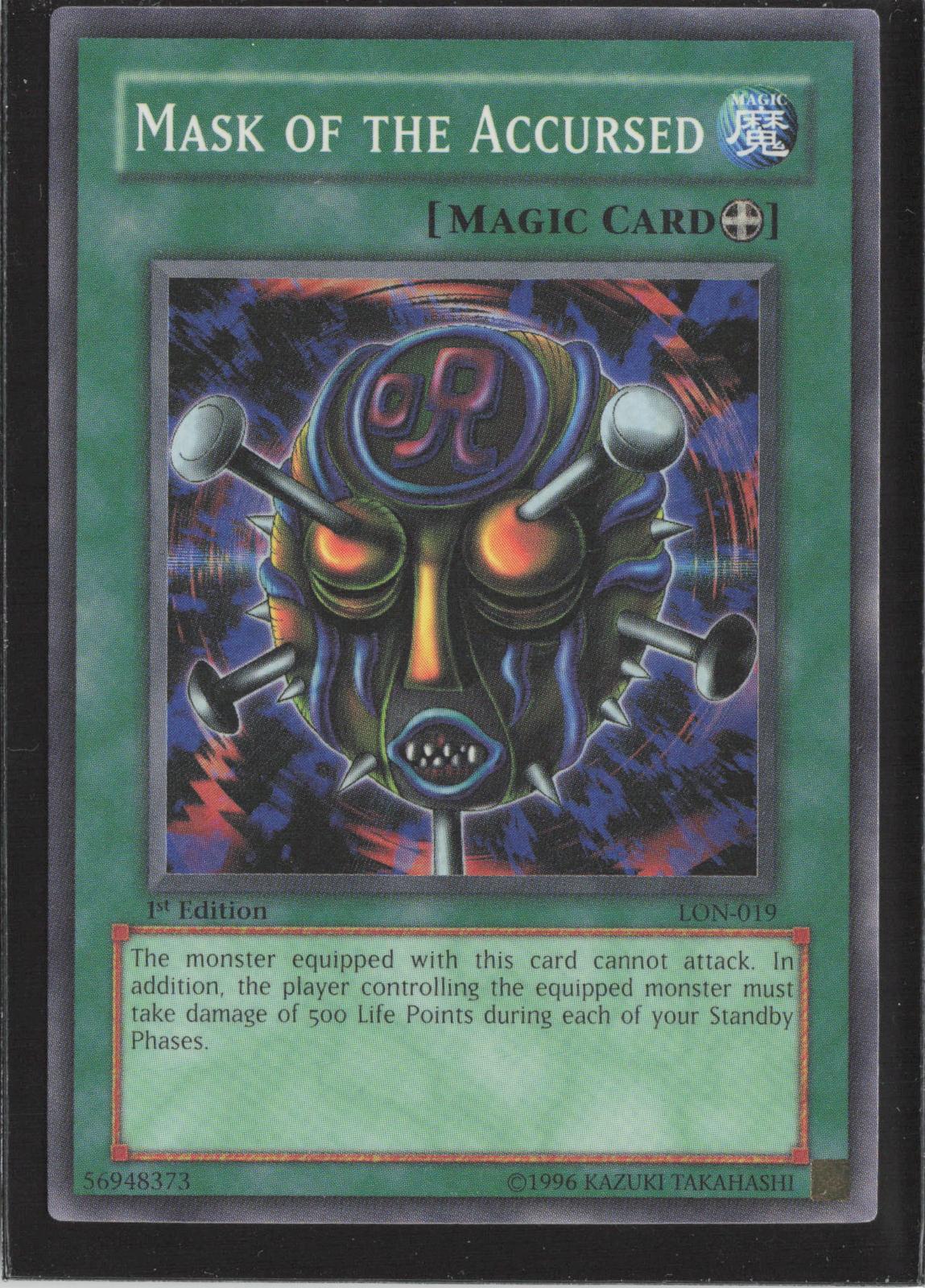 Mask of the Accursed LON-EN019 Labyrinth of Nightmare (Worldwide English) Yu-Gi-Oh 1st Edition