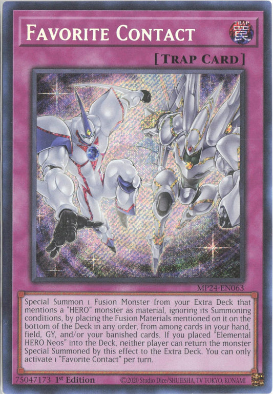 Favorite Contact MP24-EN063 25th Anniversary Tin: Dueling Mirrors Yu-Gi-Oh 1st Edition