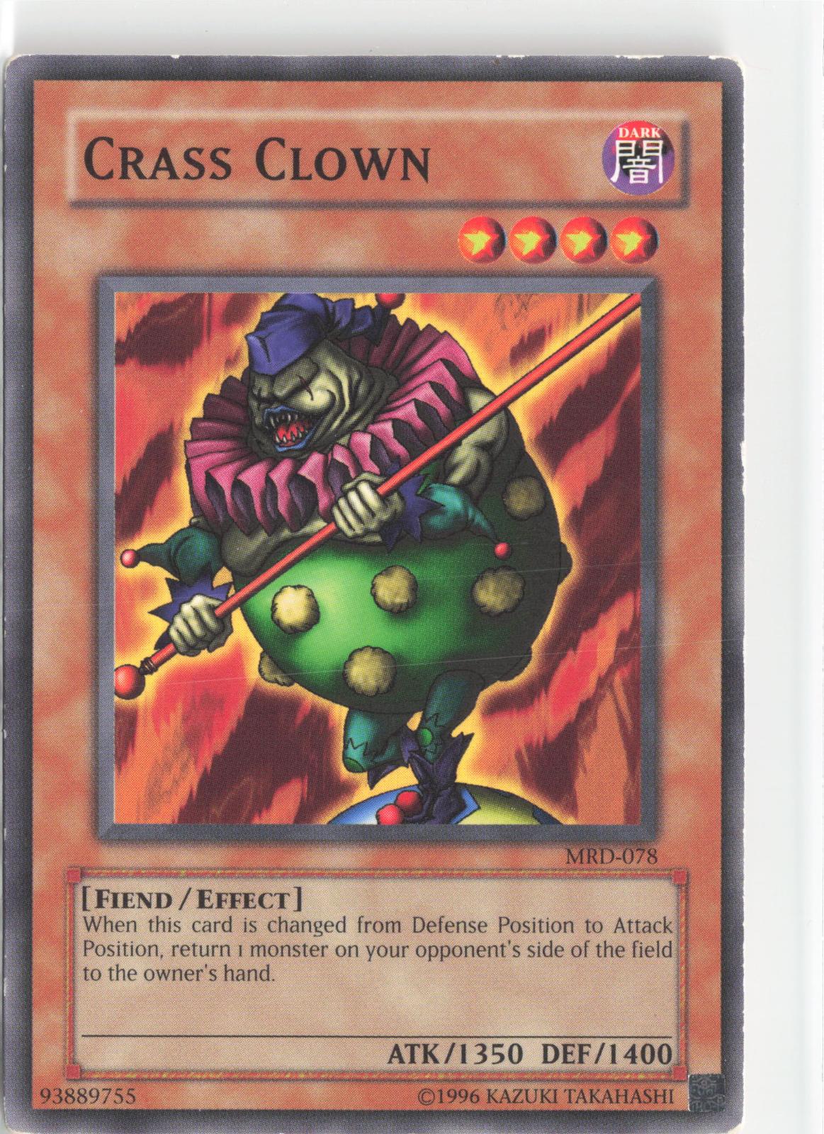Crass Clown DB2-EN050 Common / Short Print Dark Beginning 2 Yu-Gi-Oh Unlimited