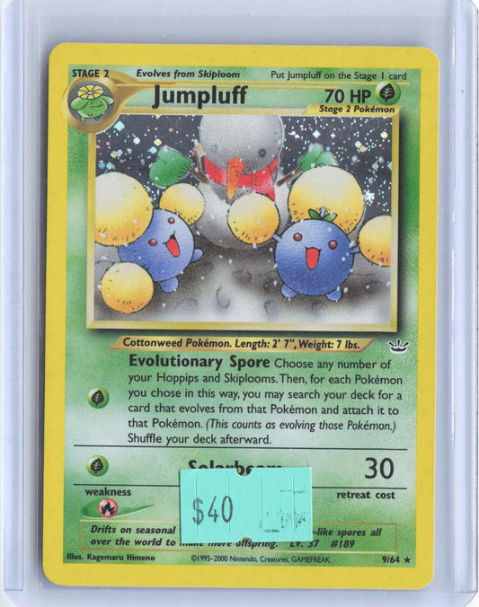 Jumpluff 9/64 Holo Rare Neo Revelation Pokemon Unlimited Holo TCG Card