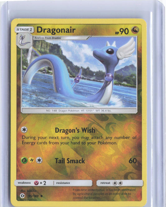 Dragonair 95/149 Uncommon SM Base Set Pokemon Reverse Holo TCG Card