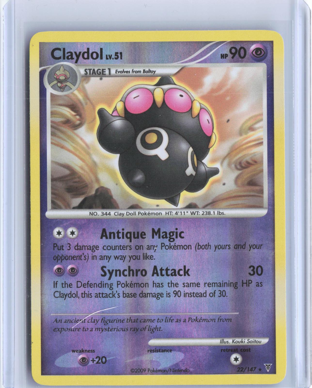 Claydol 22/147 Rare Supreme Victors Pokemon Reverse Holo TCG Card