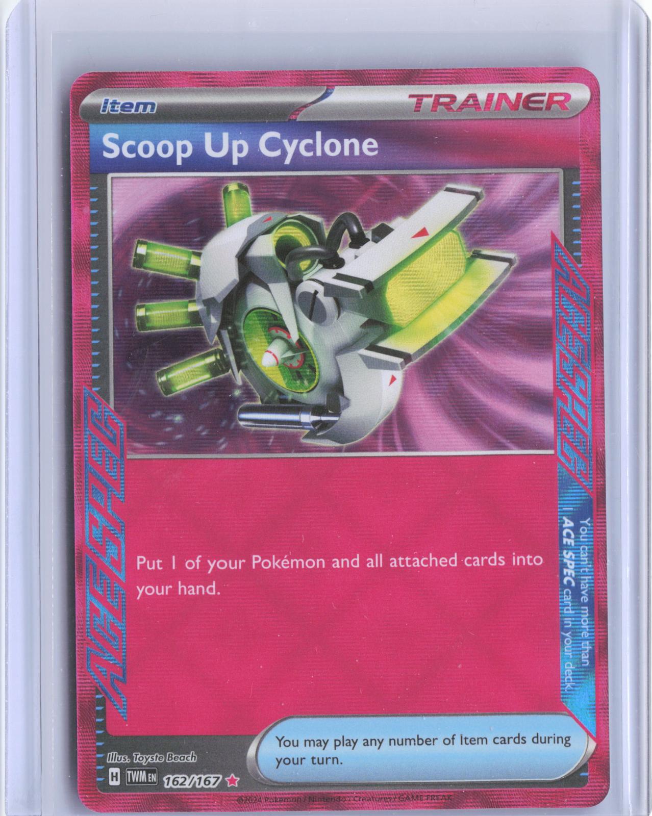 Scoop Up Cyclone 162/167 ACE SPEC Rare Twilight Masquerade Pokemon TCG Card