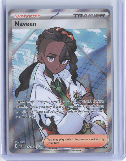 Naveen 112/088 Ultra Rare Perfect Order Pokemon Holo