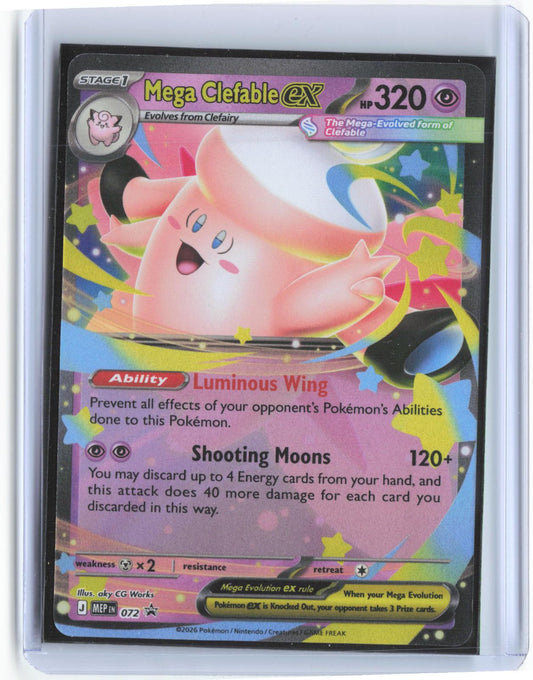 Mega Clefable ex 072 Holo Promo ME: Mega Evolution Promo Pokemon