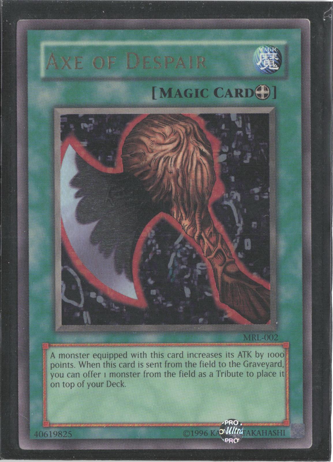Axe of Despair DB1-EN002 Rare Dark Beginning 1 Yu-Gi-Oh Unlimited