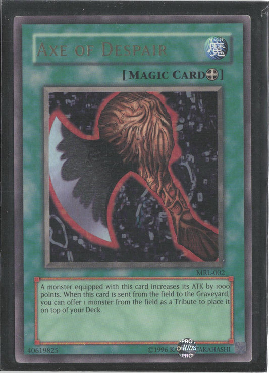 Axe of Despair DB1-EN002 Rare Dark Beginning 1 Yu-Gi-Oh Unlimited