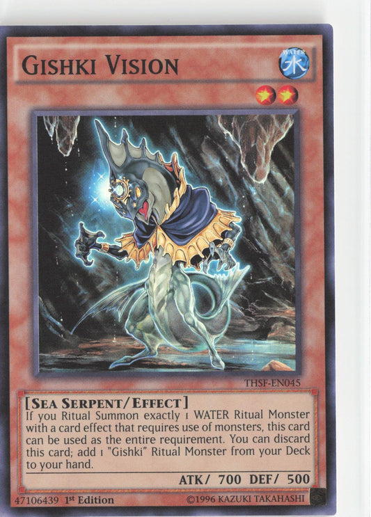 Gishki Vision THSF-EN045 Super Rare The Secret Forces Yu-Gi-Oh 1st Edition
