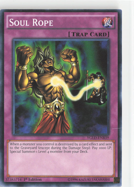 Soul Rope YGLD-ENB39 King of Games: Yugi's Legendary Decks Yu-Gi-Oh 1st Edition